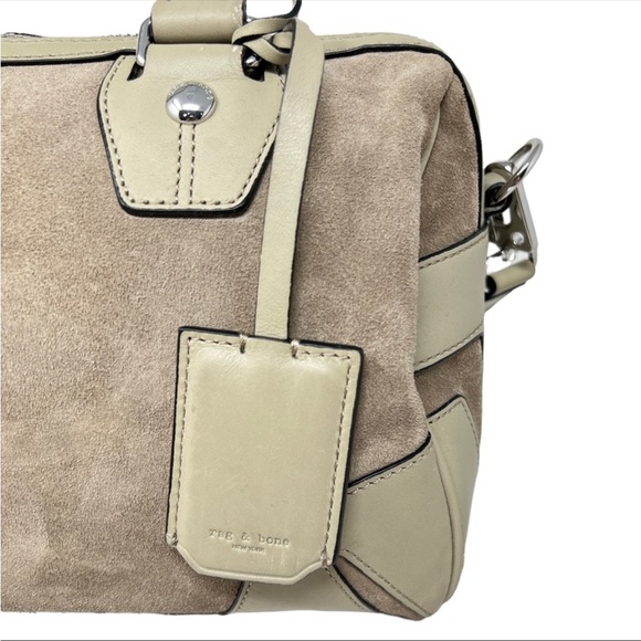 Rag & Bone Suede and Leather Small Flight Satchel - Picture 6 of 8